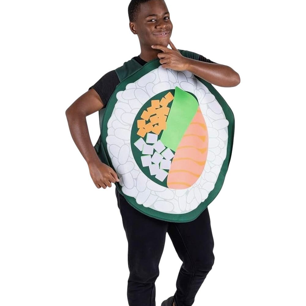 Hauntlook Salmon Roll Sushi Halloween Costume Adult OS Unisex One Size New Food